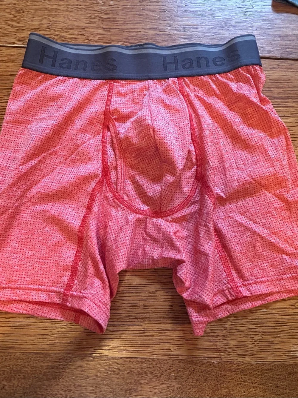 Hanes Men's 3-Pack Performance Boxer Briefs - Gray & Orange
